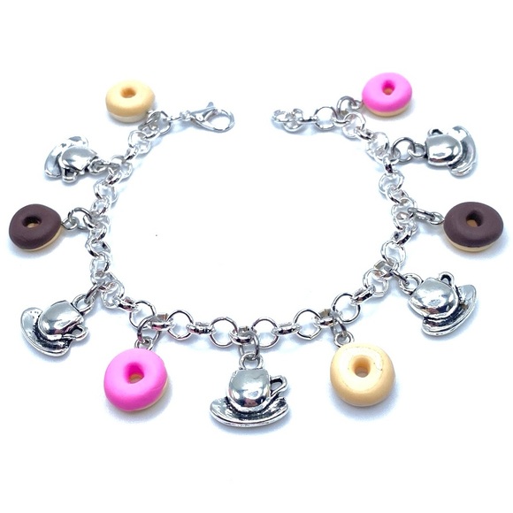 Coffee And Donuts Charm Bracelet - Picture 9 of 11